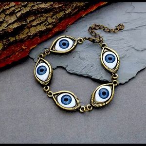 Bronze Macabre Eyeball Bracelet